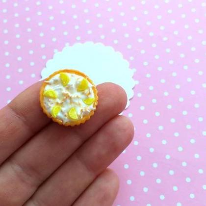 Dollhouse Miniature Lemon Meringue Pie, Fake Food,..