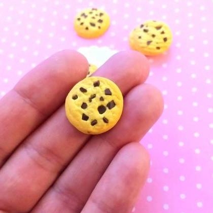 4 Chocolate Chip Cookies Cabochons, Decoden, Diy,..