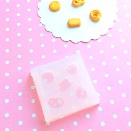 Miniature Cookies Silicone Mold, Cookie Polymer..