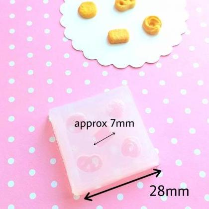 Miniature Cookies Silicone Mold, Cookie Polymer..