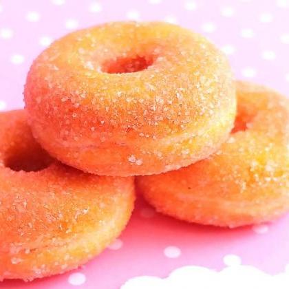 Sugared Donut Keychain - Miniature Food - Food..