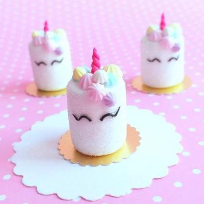 Dollhouse Miniature Unicorn Cake, Fake Food,..
