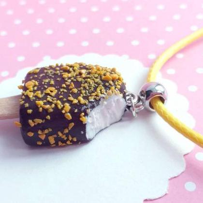 Popsicle Chocolate Necklace - Ice Cream Jewelry -..