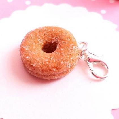 Apple Cider Donut Charm - Miniature Food - Kawaii..