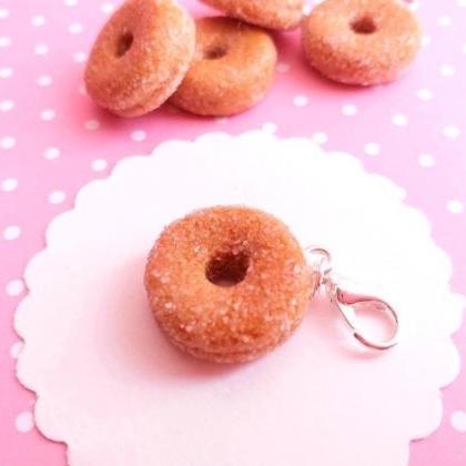 Apple Cider Donut Charm - Miniature Food - Kawaii..