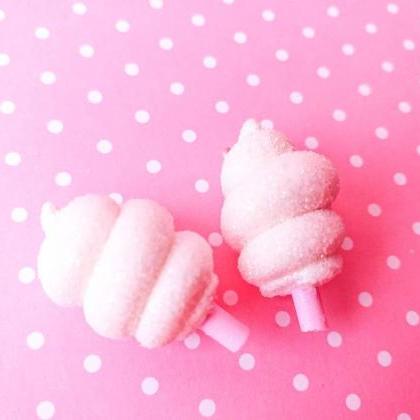 Cotton Candy Charm - Miniature Food - Kawaii..