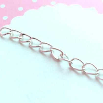 60 Chain Extension 50x3mm Silver Plated, Jewelry..