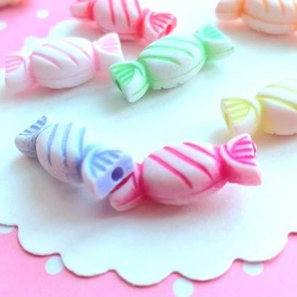 50 Candy Colorful Acrylic Beads, Mixed Colors,..