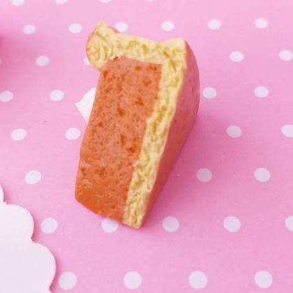 Pumpkin Pie Charm - Miniature Food - Kawaii Charms..