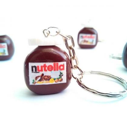 Nutella Keychain - Miniature Food - Food Keychain..
