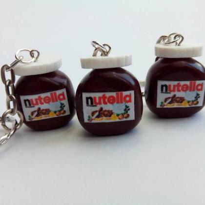 Nutella Keychain - Miniature Food - Food Keychain..